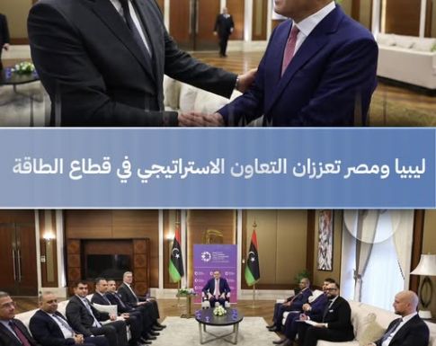 رئيس الوزراء عبدالحميد الدبيبة يستقبل وزير البترول المصري كريم بدوي لبحث التعاون في قطاع النفط والغاز